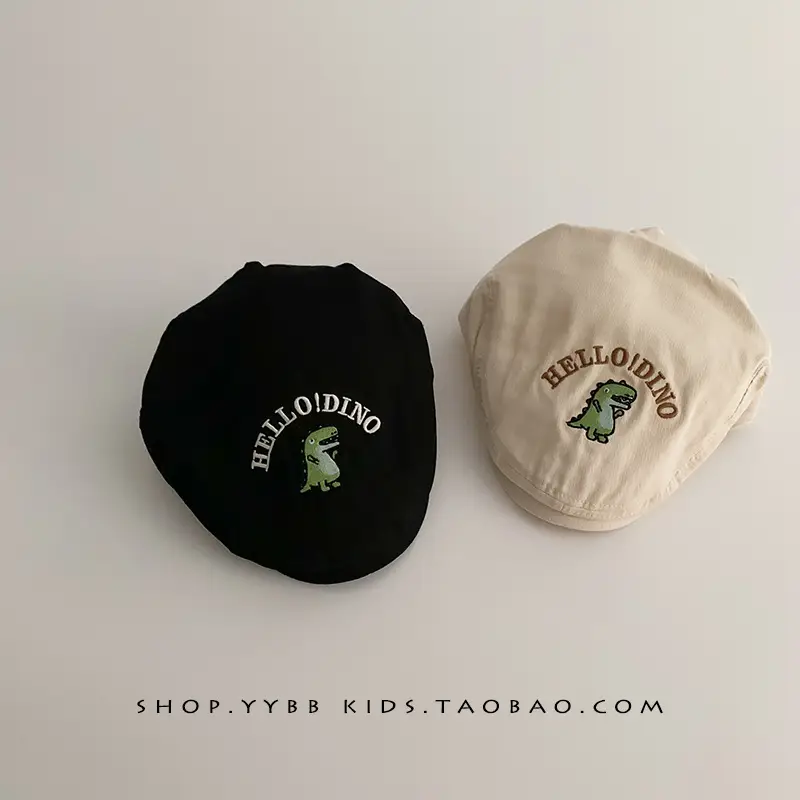 Kids Duck Tongue Hat Black White Winter Windproof Sunshade