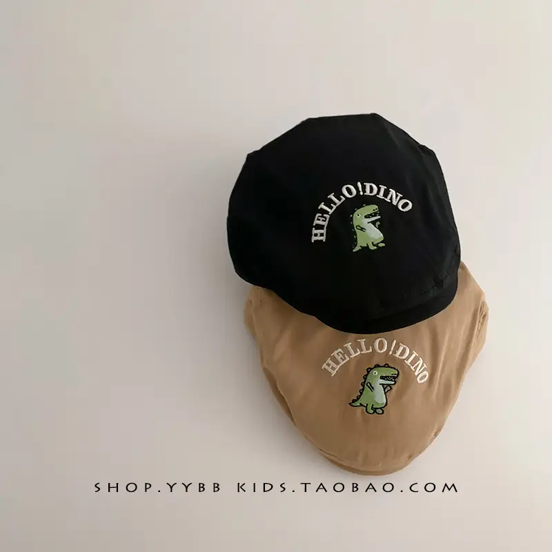 Kids Duck Tongue Hat Black White Winter Windproof Sunshade