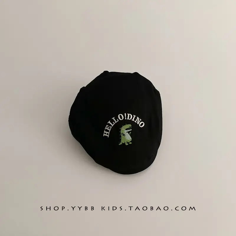 Kids Duck Tongue Hat Black White Winter Windproof Sunshade