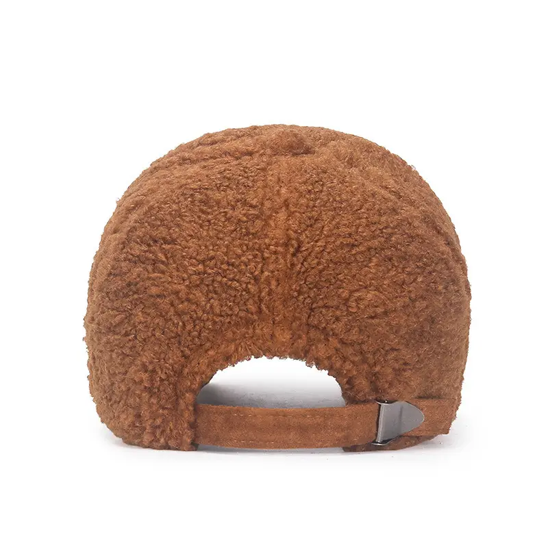 Winter Teddy Velvet Baseball Cap with Embroidered R - Image 11