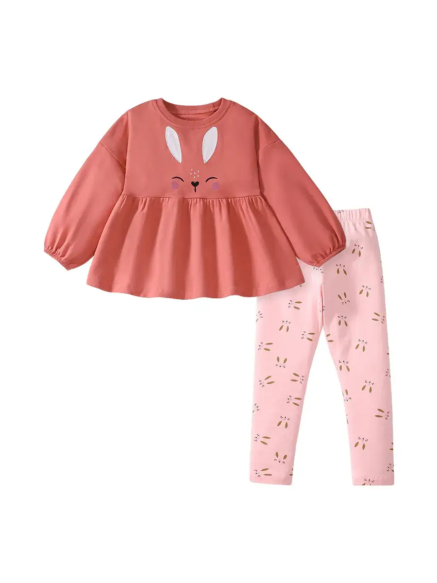 Little maven new European and American girls suit fashion children's sweater suit autumn cross-border new suit