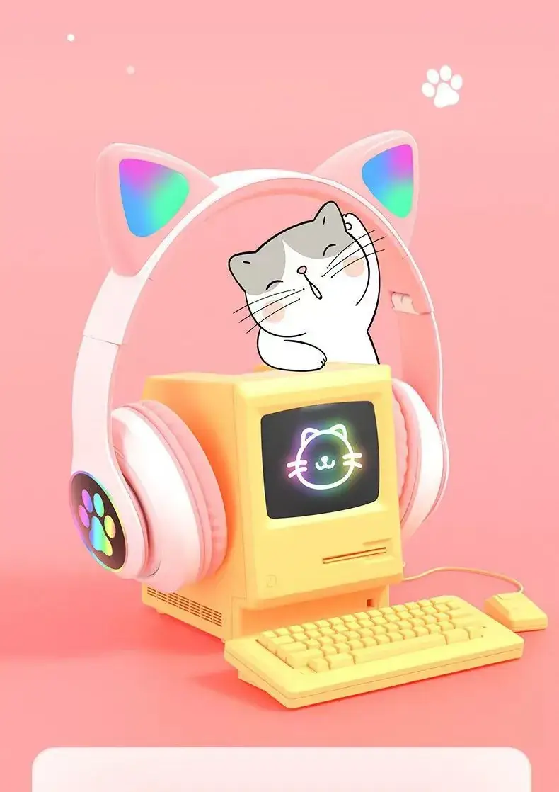 Cat Ear Bluetooth Headset with Luminous Design — feature 7
