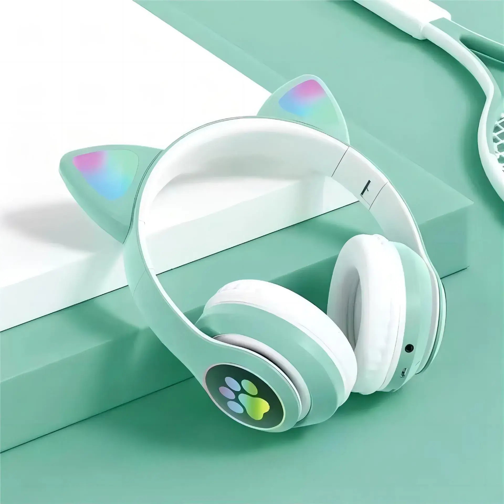 Cat Ear Bluetooth Headset with Luminous Design