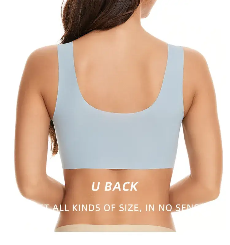 Cross-border plus size plus fat version seamless sports bra — feature 13