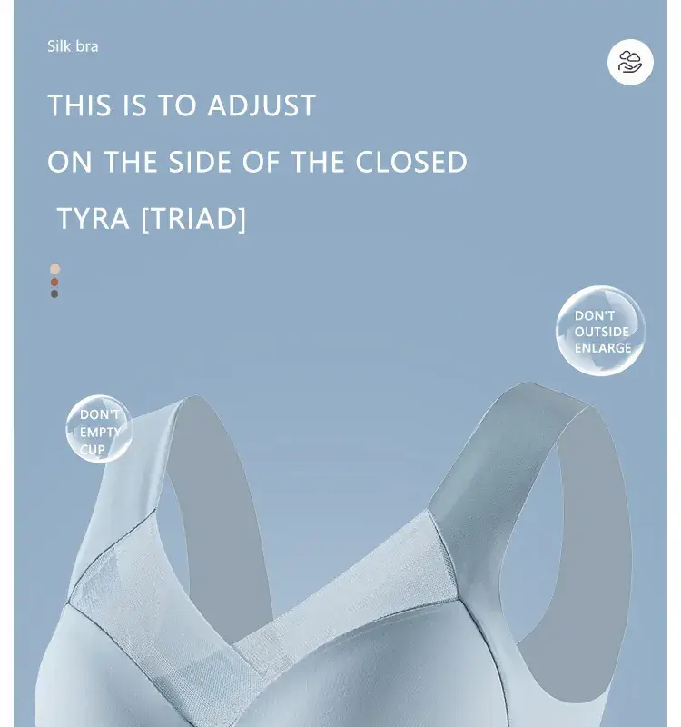 Cross-border plus size plus fat version seamless sports bra — feature 4