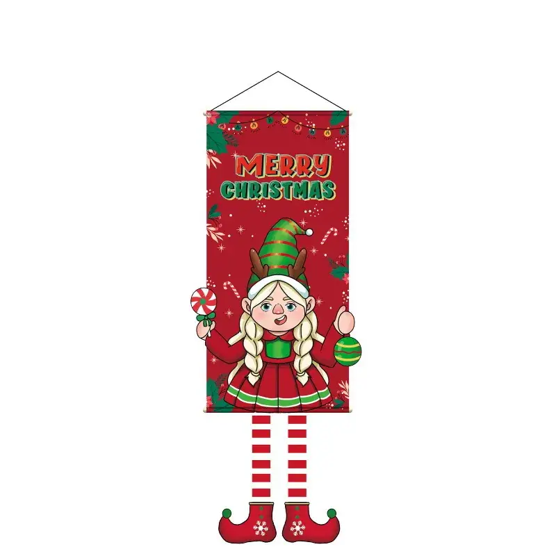 2026 Cross-Border Christmas Flag Decorations Set - Image 2
