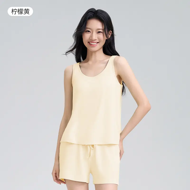 Women Bra-in Camisole Lemon Yellow Summer 2026 - Image 9