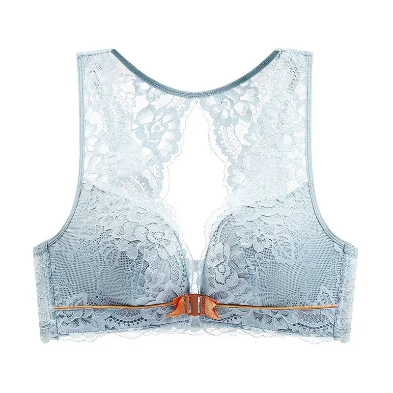 Lace Back Underwear Women Small Chest Push Up - Image 9