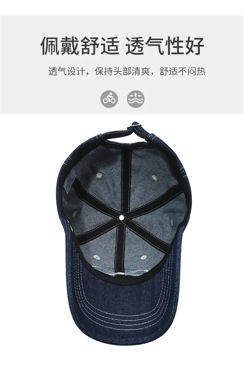 Women Casual Bow Denim Baseball Cap White — feature 5