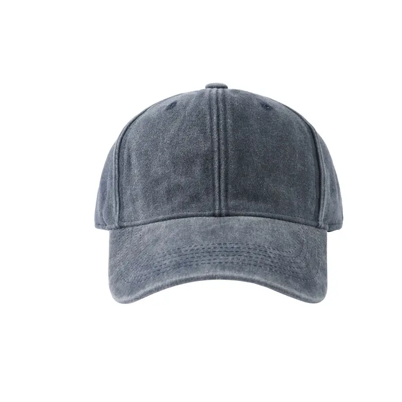 Washed Denim Baseball Cap Men Extra Large Deepened Face Small Old Cap Women's Big Head Hat Solid Color Vintage - Image 10