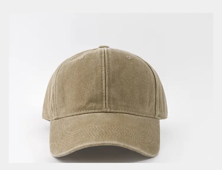 Washed Denim Baseball Cap Men Extra Large Deepened Face Small Old Cap Women's Big Head Hat Solid Color Vintage — feature 11