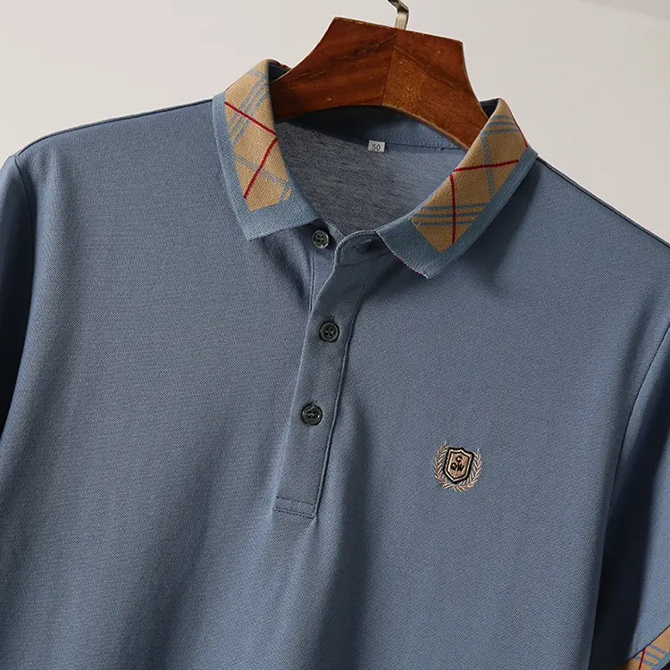 Men's White Embroidered Polo Shirt Summer Breathable — feature 10