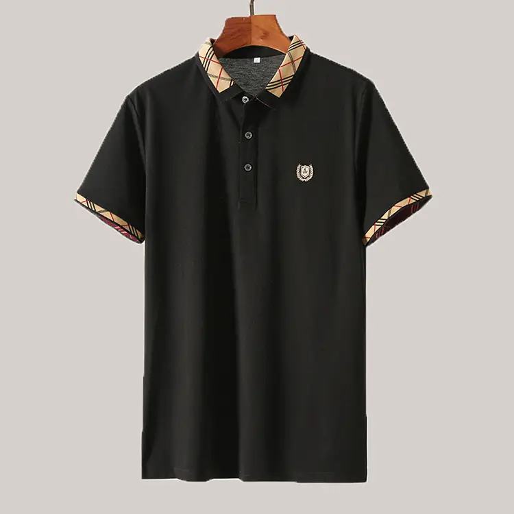 Men's White Embroidered Polo Shirt Summer Breathable — feature 6