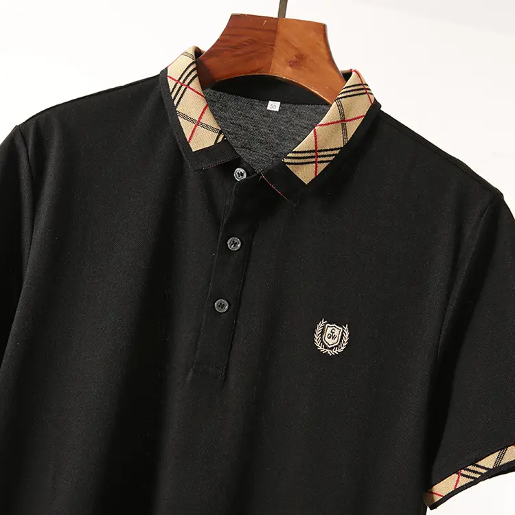 Men's White Embroidered Polo Shirt Summer Breathable — feature 9