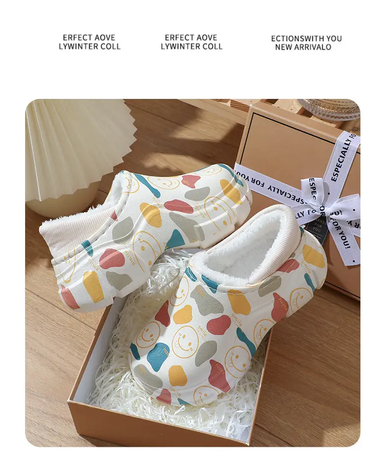 Thickened Winter Cute Cotton Slippers, New Soft-Soled Closed-Back Warm Non-Slip Maternity Postpartum Thick-Soled Surgical Cotton Shoes — feature 12