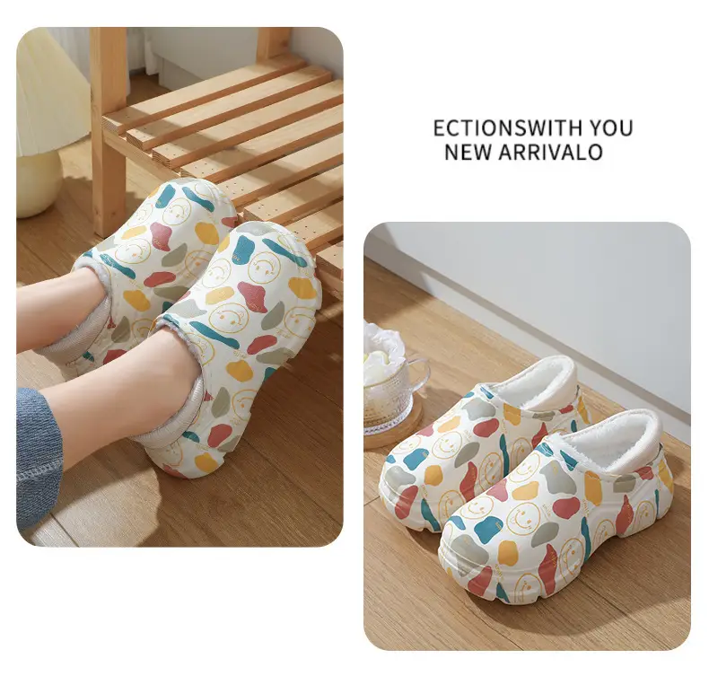 Thickened Winter Cute Cotton Slippers, New Soft-Soled Closed-Back Warm Non-Slip Maternity Postpartum Thick-Soled Surgical Cotton Shoes — feature 13