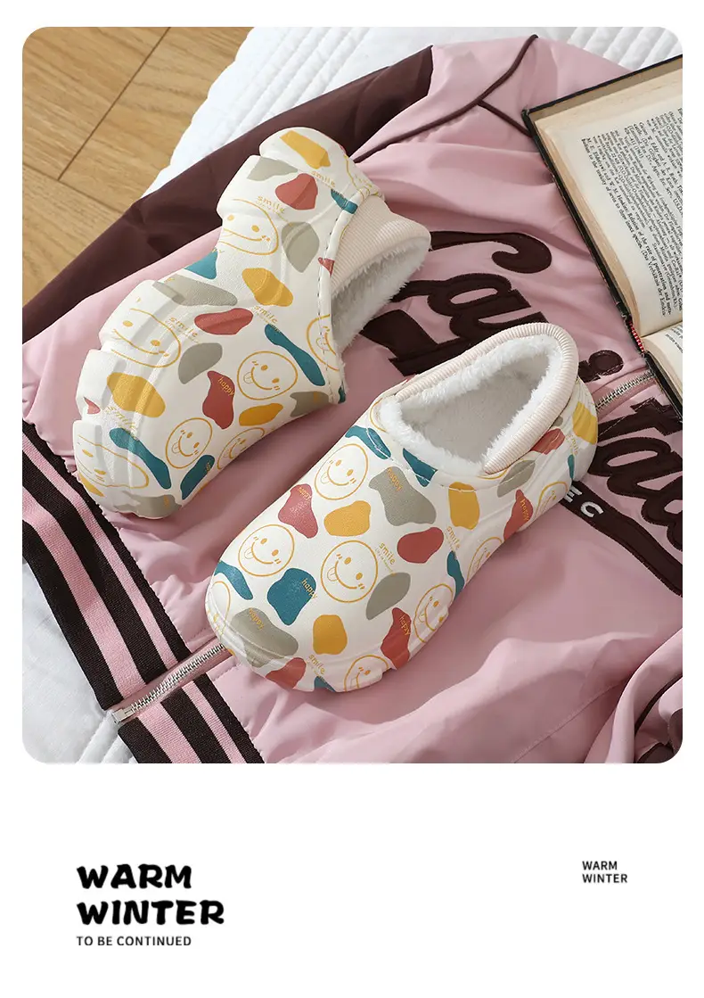 Thickened Winter Cute Cotton Slippers, New Soft-Soled Closed-Back Warm Non-Slip Maternity Postpartum Thick-Soled Surgical Cotton Shoes — feature 15