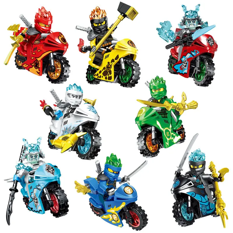 Phantom Ninja Little Figurine Motorcycle Blind Box Assembled puzzle children's toys Lego compatible