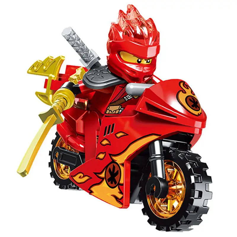 Phantom Ninja Little Figurine Motorcycle Blind Box Assembled puzzle children's toys Lego compatible