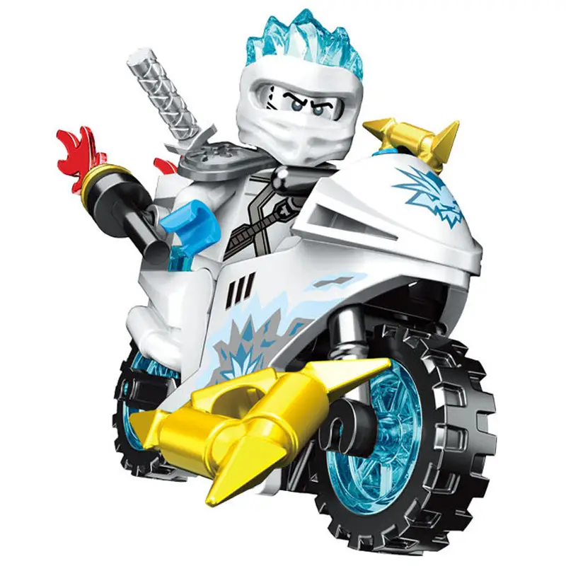 Phantom Ninja Little Figurine Motorcycle Blind Box Assembled puzzle children's toys Lego compatible