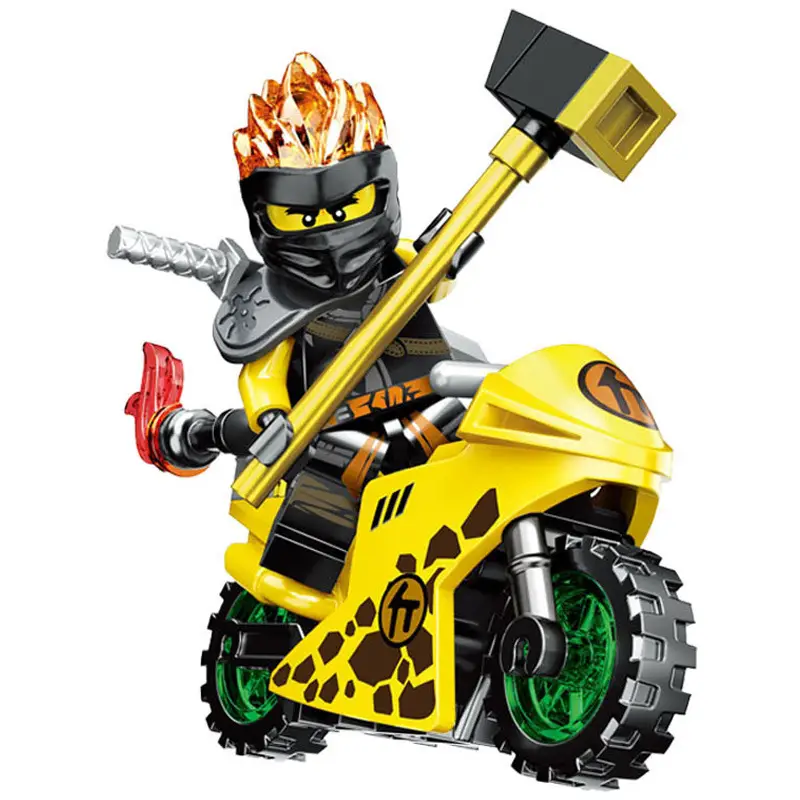 Phantom Ninja Little Figurine Motorcycle Blind Box Assembled puzzle children's toys Lego compatible