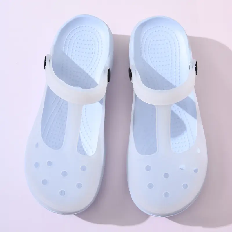 Mary Jane Hole Shoes Women's New Thick Sole Height Increased Summer Outer Wear Sandals Non-Slip Anti-Foot Odor Anti-Wearing Sandals - Image 7