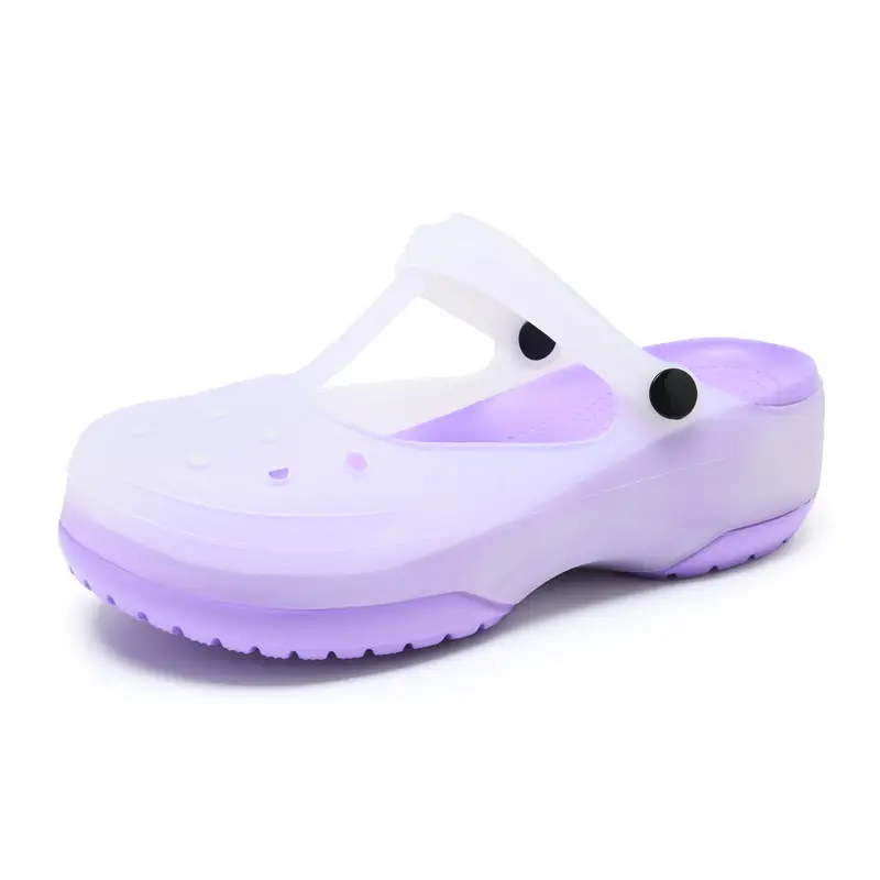 Mary Jane Hole Shoes Women's New Thick Sole Height Increased Summer Outer Wear Sandals Non-Slip Anti-Foot Odor Anti-Wearing Sandals - Image 9