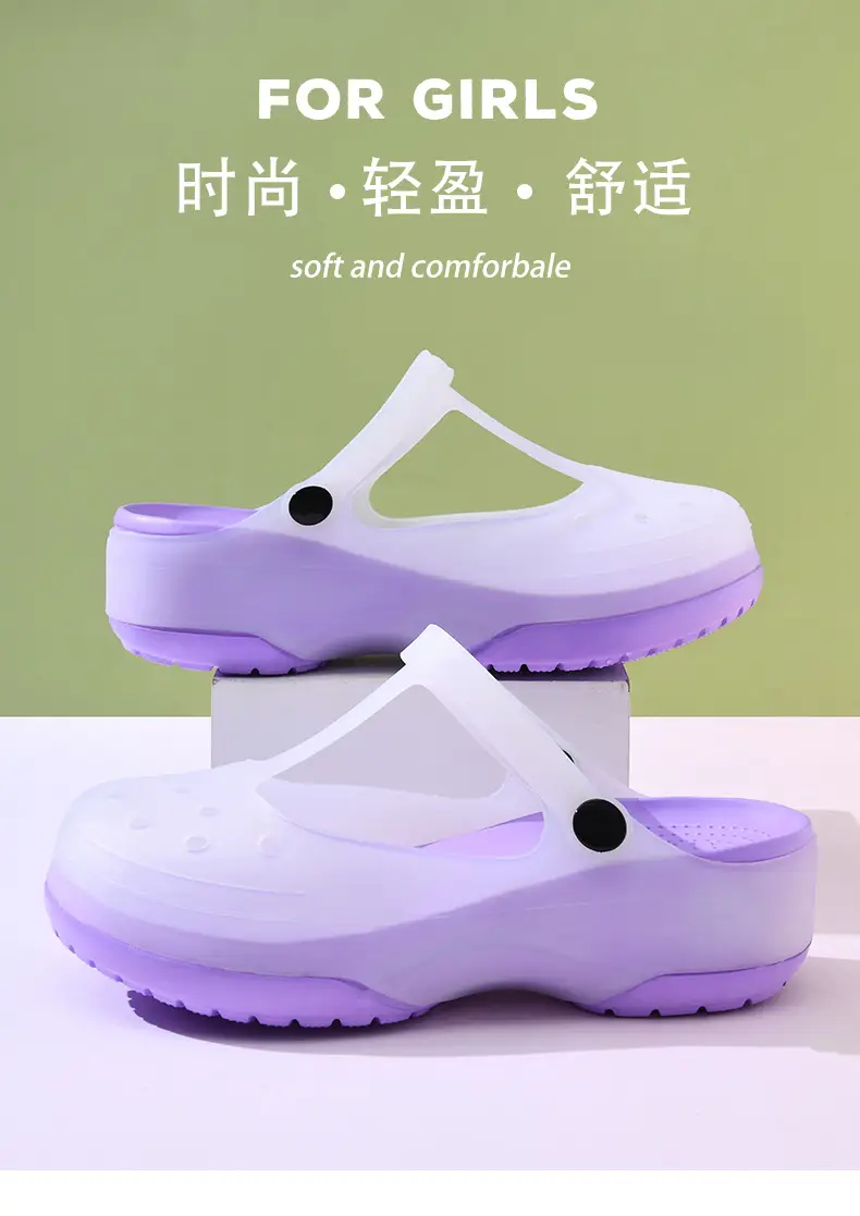 Mary Jane Hole Shoes Women's New Thick Sole Height Increased Summer Outer Wear Sandals Non-Slip Anti-Foot Odor Anti-Wearing Sandals — feature 6