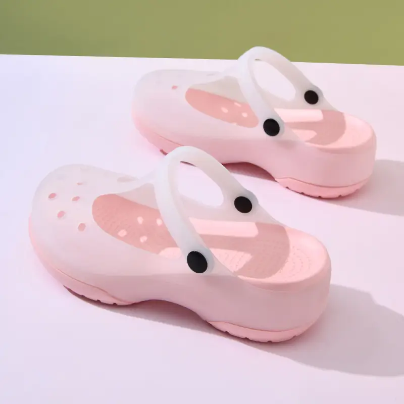 Mary Jane Hole Shoes Women's New Thick Sole Height Increased Summer Outer Wear Sandals Non-Slip Anti-Foot Odor Anti-Wearing Sandals - Image 3