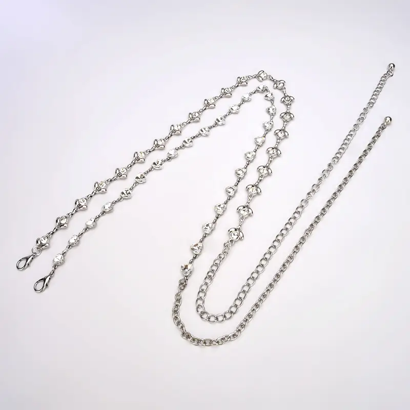 New Arrival Metal Waist Chain Women's Fashionable Elegant All-Match Dress Clothing Matching Body Chain Inlaid Rhinestone Belt - Image 4