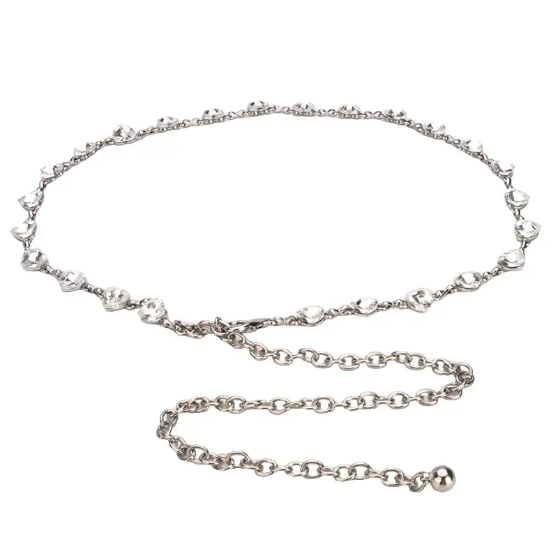 New Arrival Metal Waist Chain Women's Fashionable Elegant All-Match Dress Clothing Matching Body Chain Inlaid Rhinestone Belt - Image 7