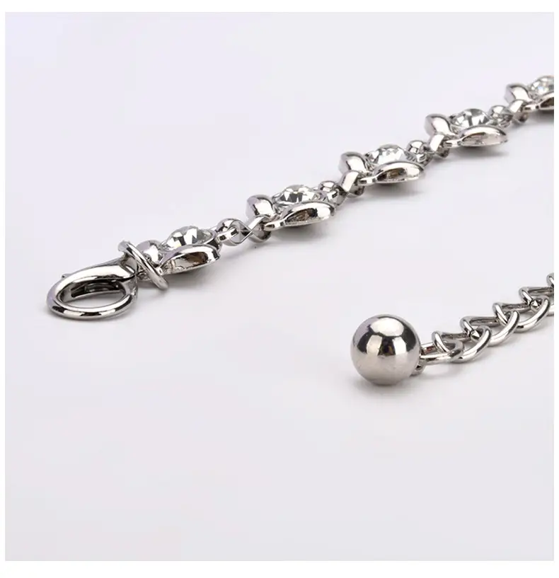 New Arrival Metal Waist Chain Women's Fashionable Elegant All-Match Dress Clothing Matching Body Chain Inlaid Rhinestone Belt — feature 5