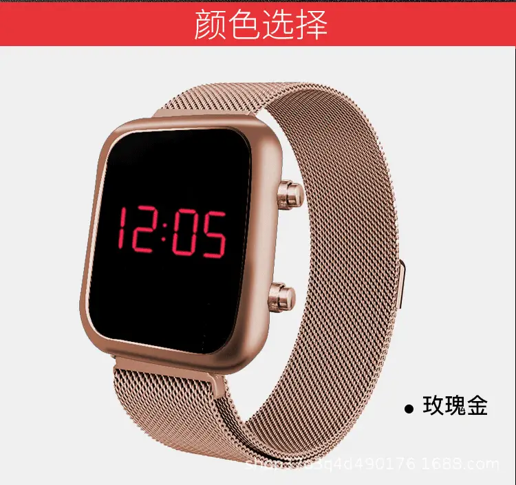 Digital Watch with Alloy Band for Men Women Fashionable Sports Wear — feature 10
