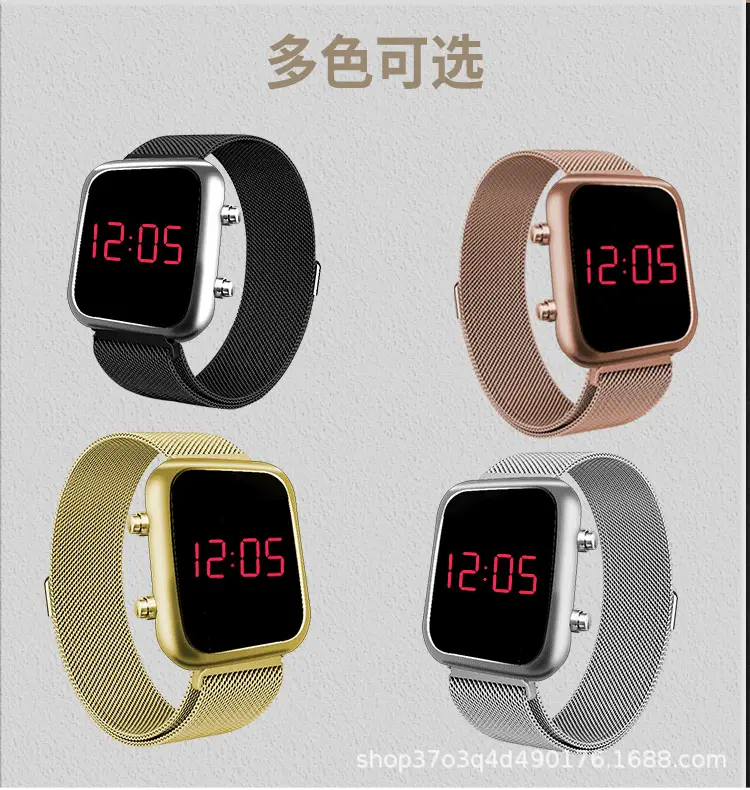 Digital Watch with Alloy Band for Men Women Fashionable Sports Wear — feature 3
