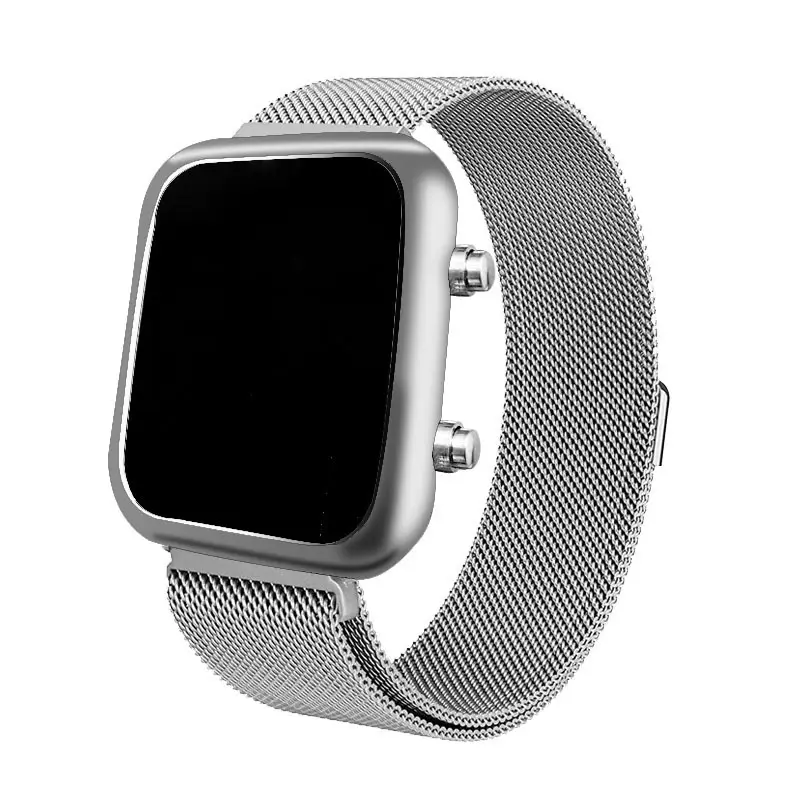 Digital Watch with Alloy Band for Men Women Fashionable Sports Wear - Image 2