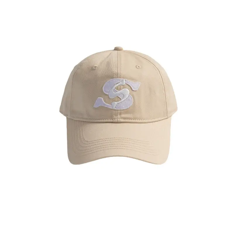 Korean Style Gray Baseball Cap with Double Letter Embroidery - Image 9