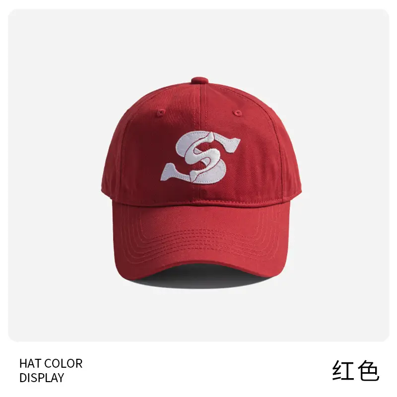 Korean Style Gray Baseball Cap with Double Letter Embroidery - Image 4