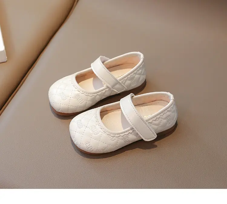 White Quilted Baby Shoes for Girls 0-3Yr Spring Autumn — feature 12