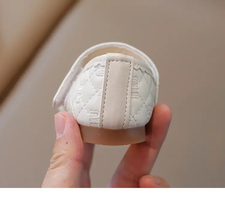 White Quilted Baby Shoes for Girls 0-3Yr Spring Autumn — feature 23