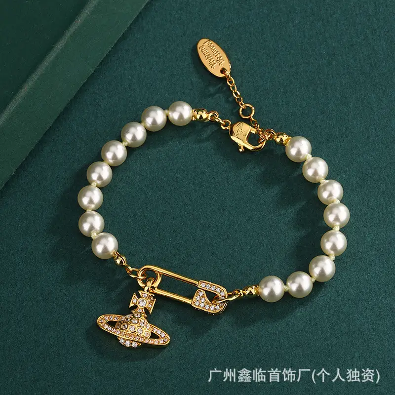 Queen Mother Necklace Women Pearl Pin Paperclip Same Style Pendant Planet European and American Factory Wholesale - Image 21