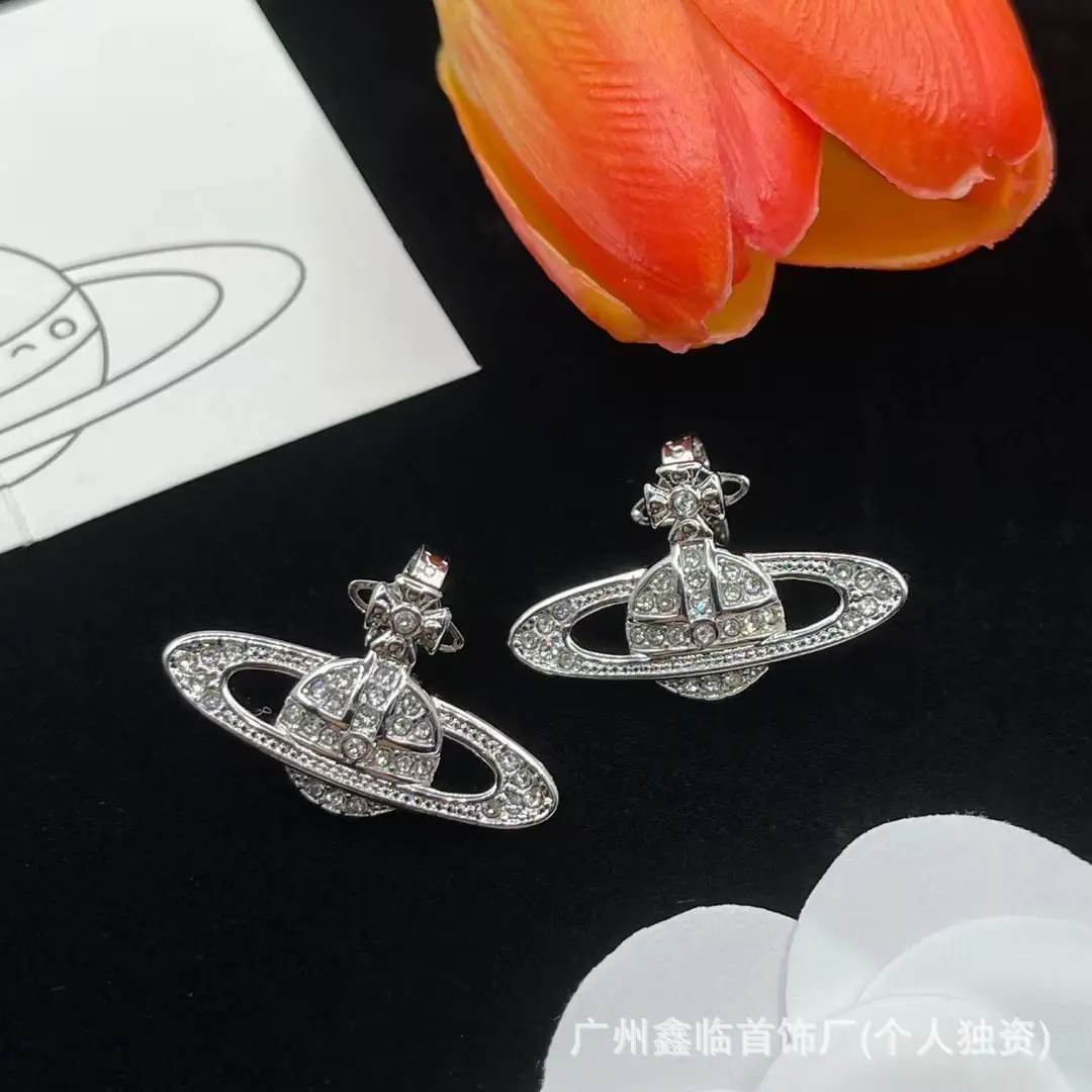 Queen Mother Necklace Women Pearl Pin Paperclip Same Style Pendant Planet European and American Factory Wholesale - Image 24