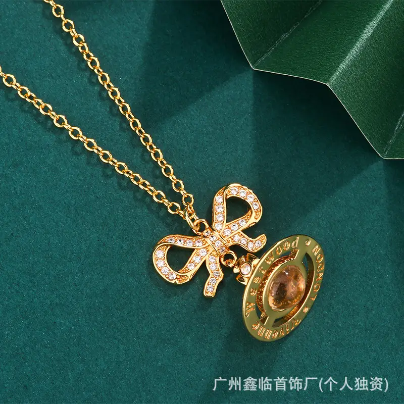 Queen Mother Necklace Women Pearl Pin Paperclip Same Style Pendant Planet European and American Factory Wholesale - Image 34