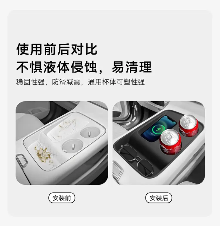 Special 24 Haver H6 Central Control Wireless Filling Silicone Anti-Slip Pad Car Water Cup Protective Cover Car Supplies Modification — feature 2