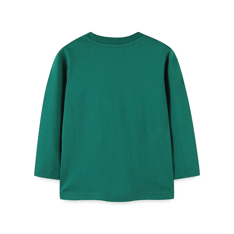 Spring Boy's Green Cartoon Dinosaur T-Shirt - Image 3