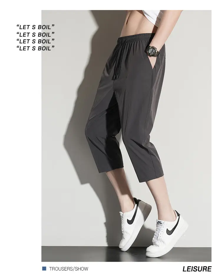 Men Ice Silk Capri Pants Summer Plus Size — feature 20