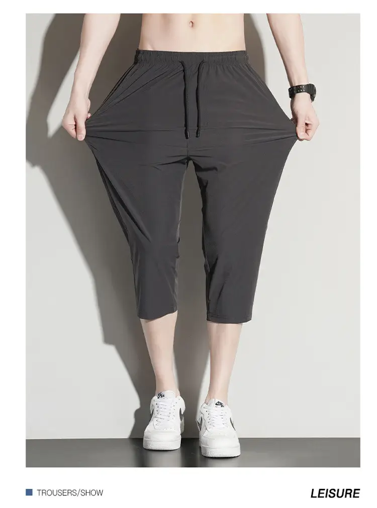 Men Ice Silk Capri Pants Summer Plus Size — feature 21