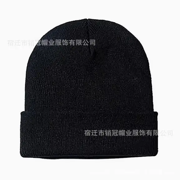 Winter Knitted Beanie Cap Pink Logo Customized — feature 19
