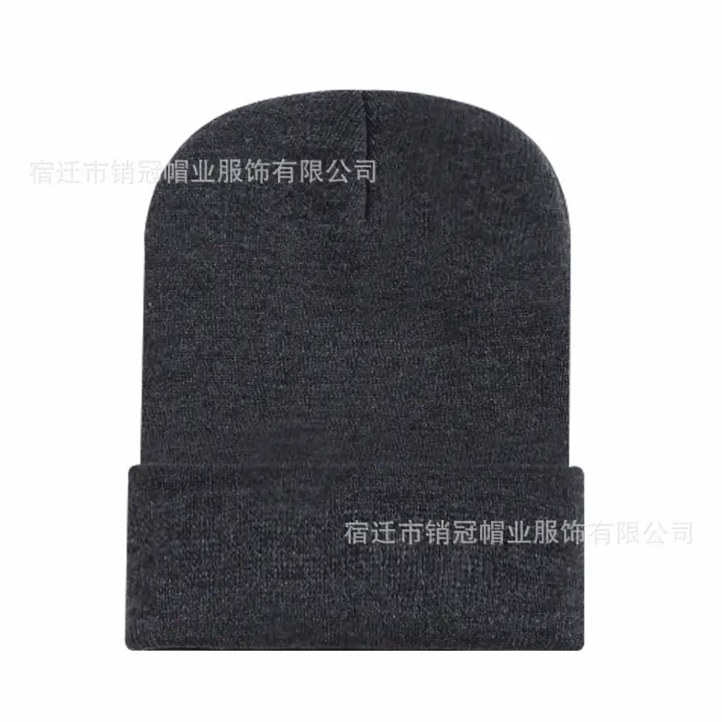 Winter Knitted Beanie Cap Pink Logo Customized — feature 23