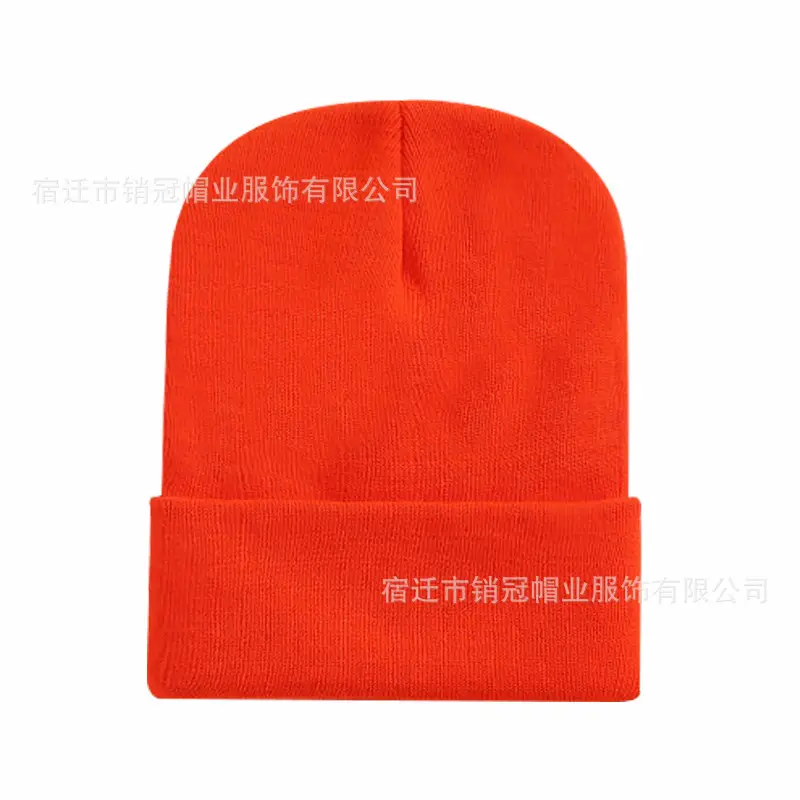 Winter Knitted Beanie Cap Pink Logo Customized — feature 29