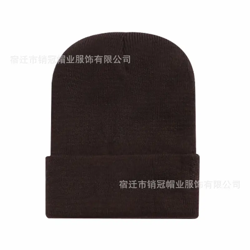 Winter Knitted Beanie Cap Pink Logo Customized — feature 30